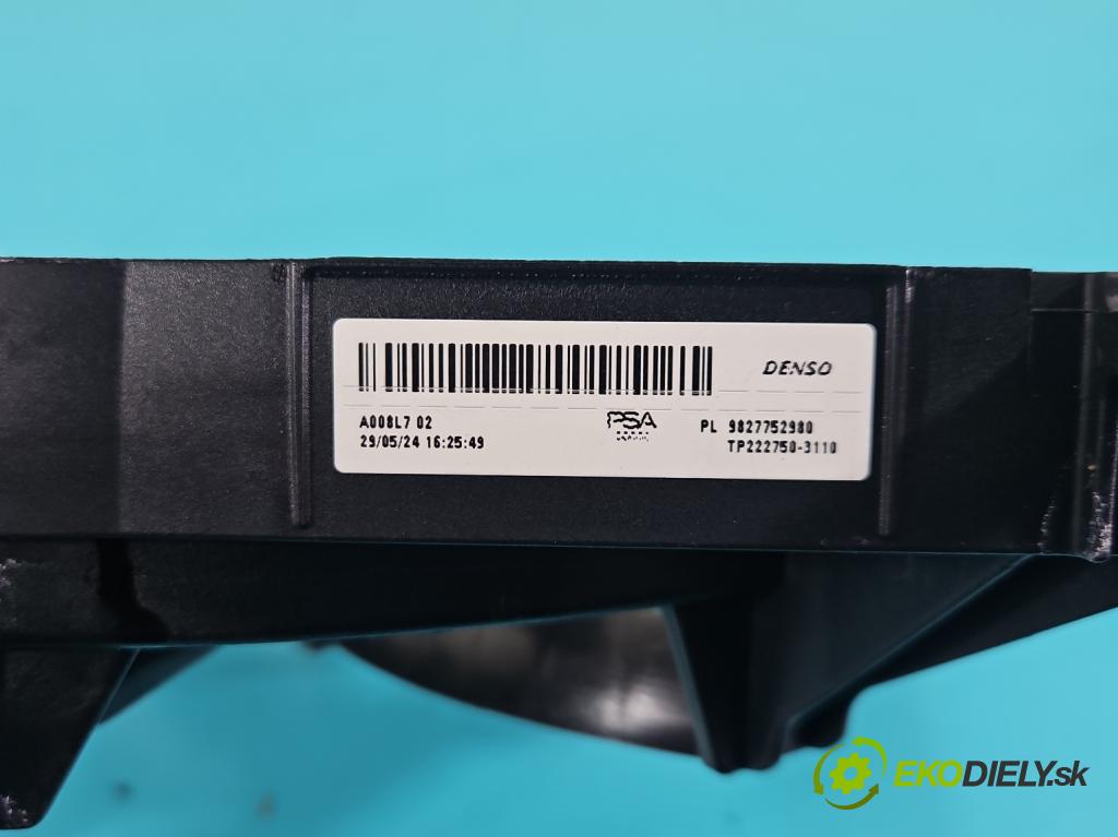 Opel Mokka B 2020 - 1.2 T 131 HP automatic 96 kW 1199 cm3 5- Ventilátor chladiča 9827752980