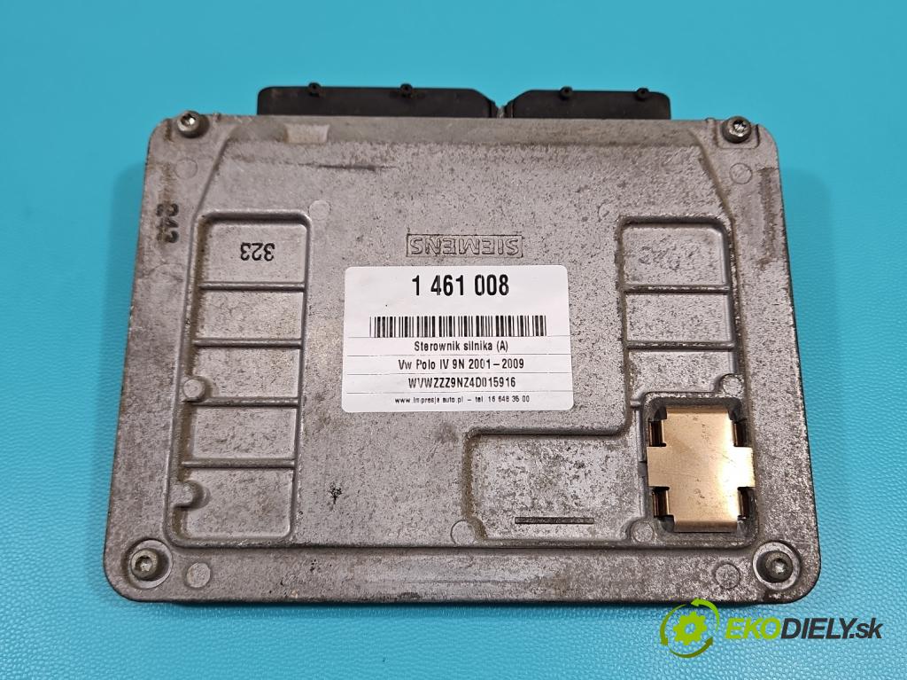Vw Polo IV 9N 2001-2009 1.2 12V 64 HP manual 47 kW 1198 cm3 5- riadiaca jednotka motora 03E906033L