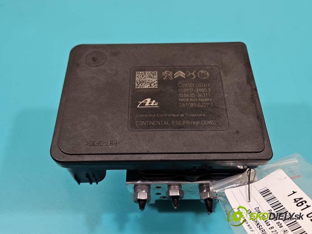 Opel Mokka B 2020 - 1.2 T 131 HP automatic 96 kW 1199 cm3 5- čerpadlo abs 9860815480 (Pumpa ABS)