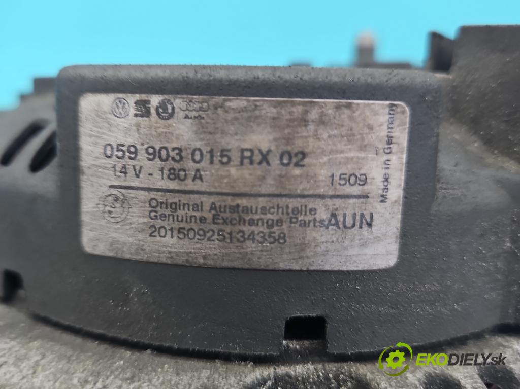 Audi A8 D3 2002-2009 3.0 tdi 211KM automatic 155 kW 2967 cm3 4- Alternator 059903015RX (Alternátor)
