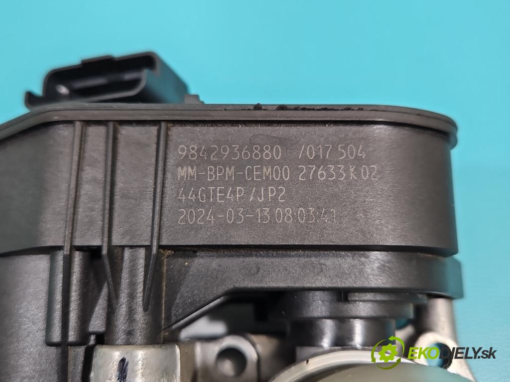 Opel Mokka B 2020 - 1.2 T 131 HP automatic 96 kW 1199 cm3 5- klapka 9842936880 (Škrtiaca klapka)