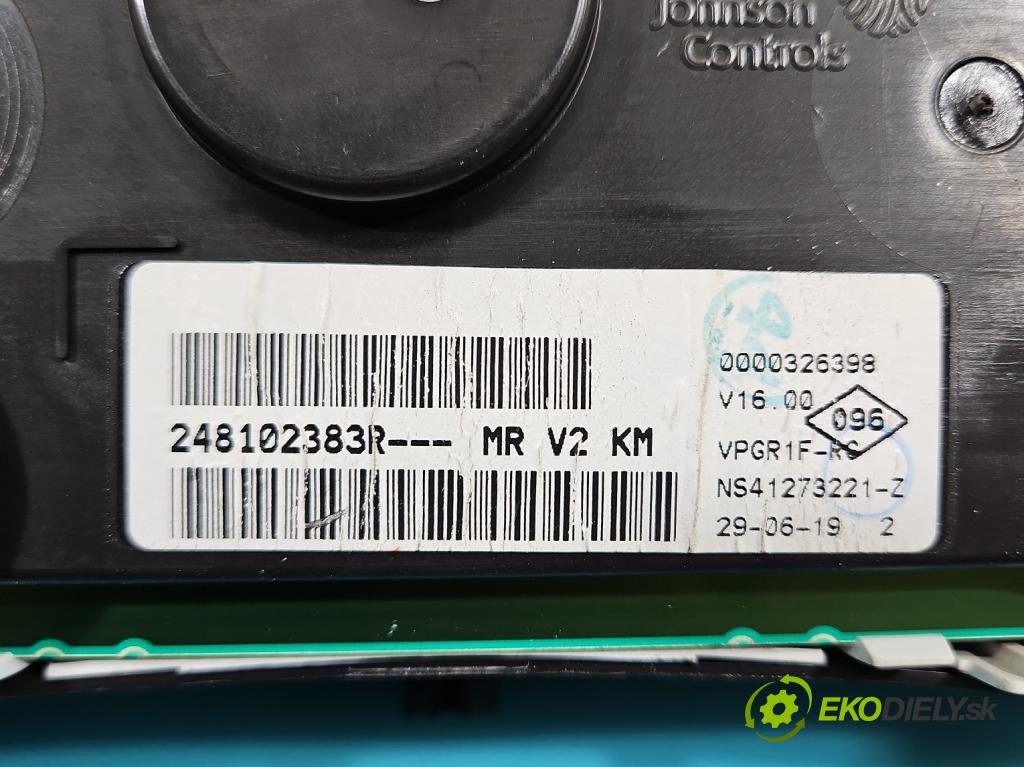 Dacia Sandero II 2012-2020 1.0 12V 73 HP manual 54 kW 999 cm3 5- prístrojovka/ budíky 248102383R (Prístrojová doska)