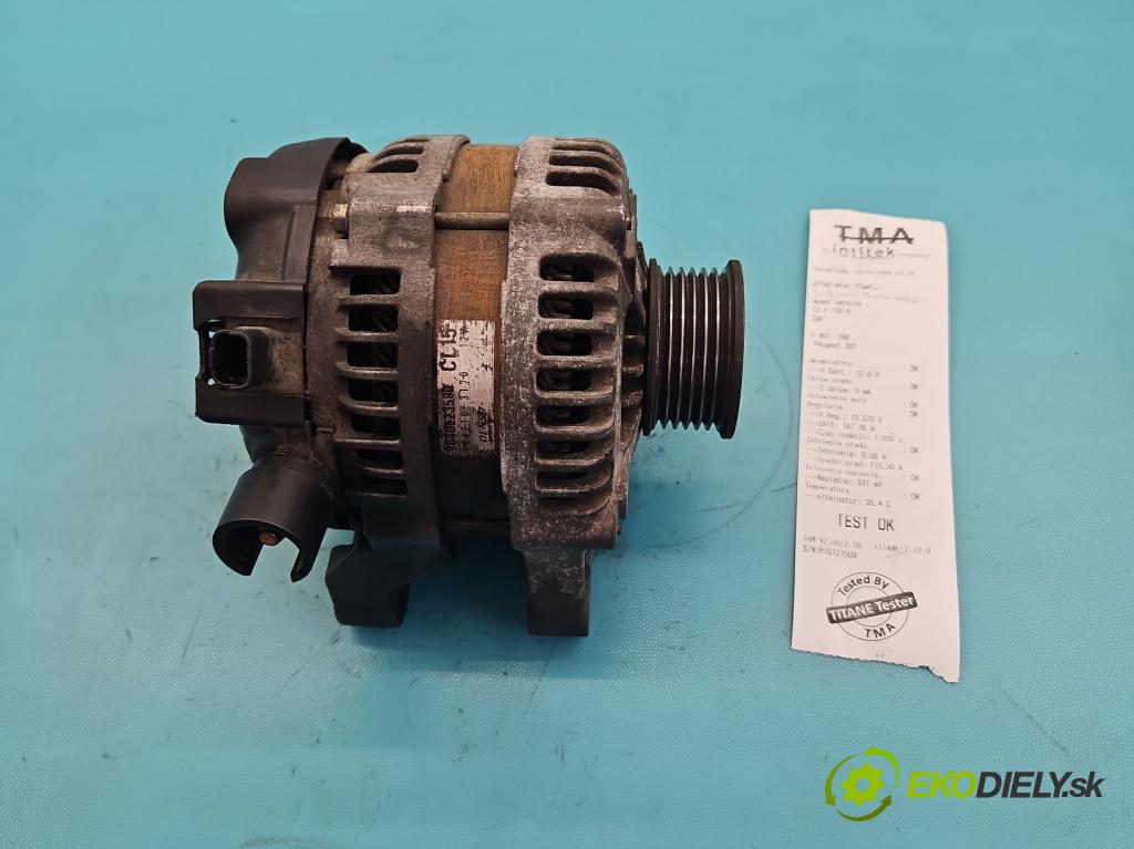 Peugeot 307 1.4 hdi 68 HP manual 50 kW 1398 cm3 5- Alternator 9640623580 (Alternátor)