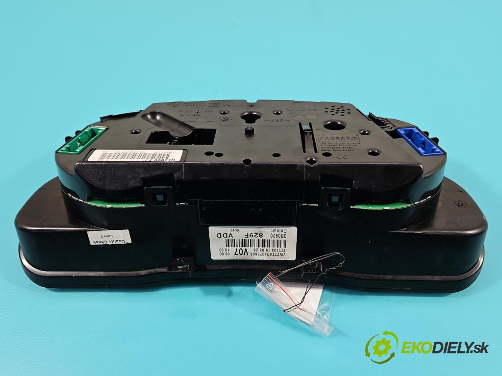 Vw Passat B5 1995-2005 2.0 tdi 136 HP manual 100 kW 1968 cm3 5- prístrojovka/ budíky 3B0920829F (Prístrojová doska)