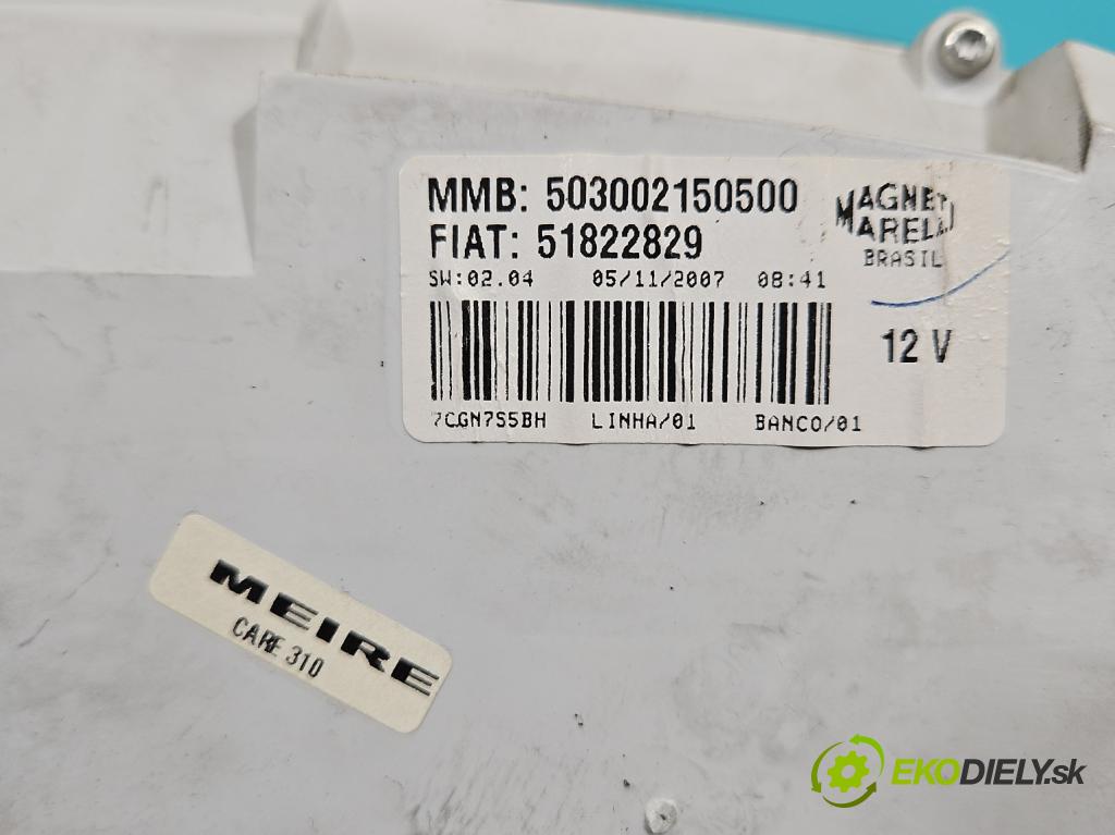 Fiat Linea 1.4 T 120 HP manual 88 kW 1368 cm3 4- prístrojovka/ budíky 51822829 (Prístrojová doska)