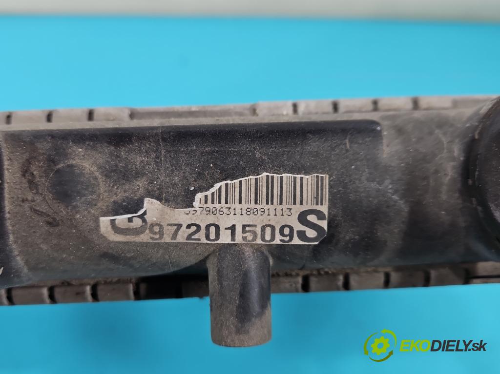 Opel Frontera B 1998-2004 2.2 16V 136 HP manual 100 kW 2198 cm3 5- chladič voda: 97201509S (Chladič vody)