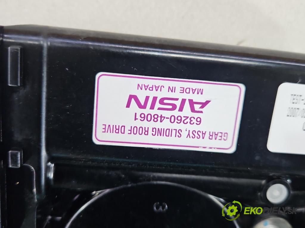 Lexus RX II 2003-2008 3.3 V6 211KM automatic 155 kW 3311 cm3 5- Střešní okno: 63260-48061 (Sklo karosérie)