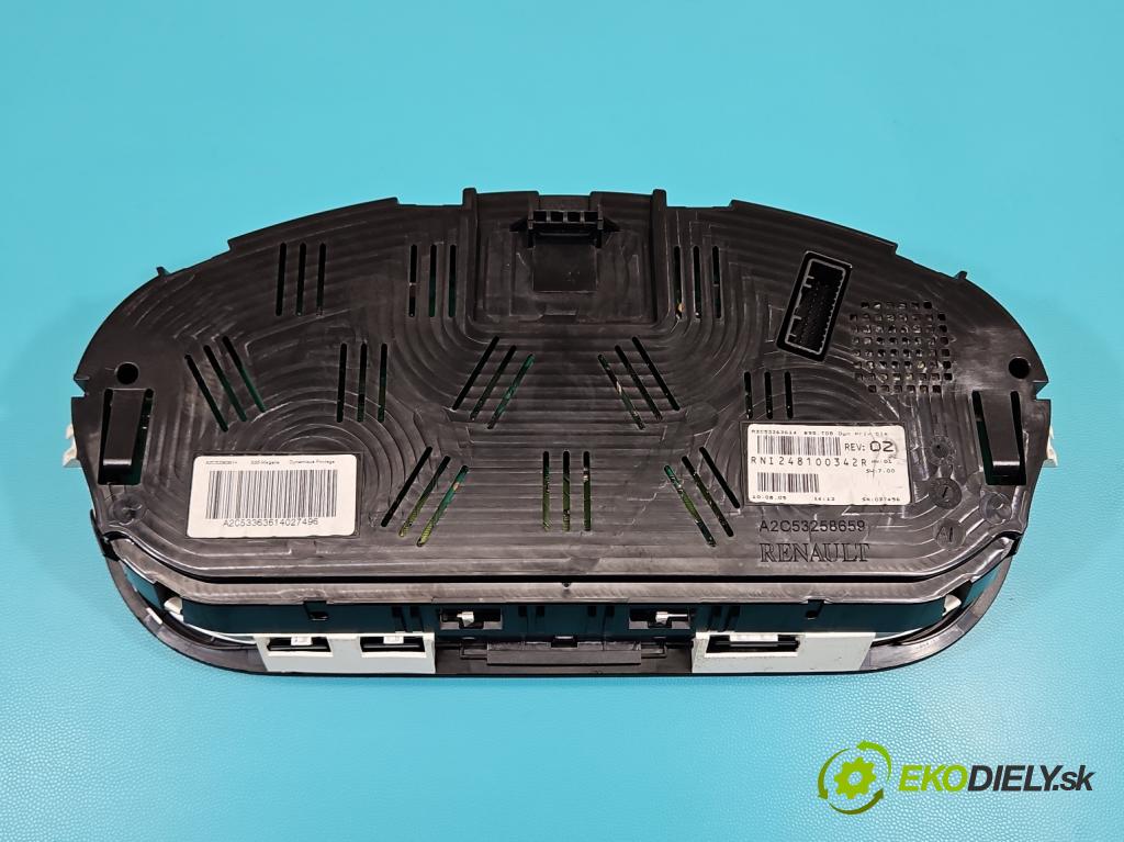 Renault Megane III 2008-2016 1.9 dci 131 HP manual 96 kW 1870 cm3 5- prístrojovka/ budíky 248100342R (Prístrojová doska)