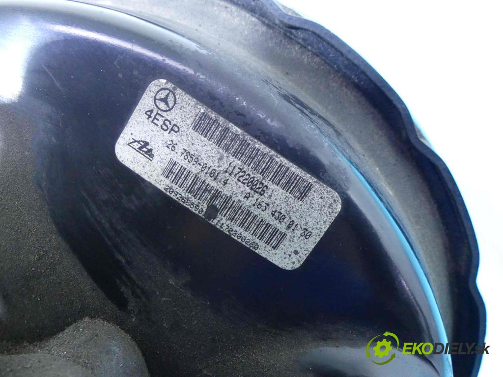 Mercedes ML W163 1997-2005 4.0 CDI 250 HP automatic 184 kW 3996 cm3 5- servo brzdové A1634300130
