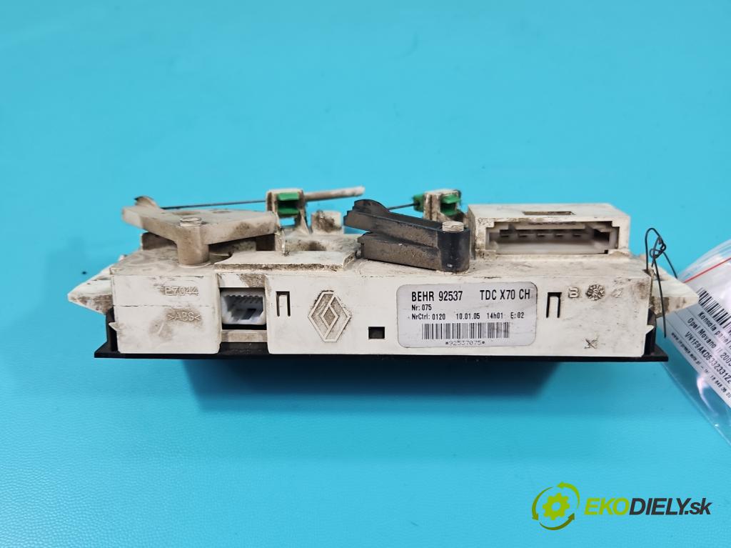 Opel Movano II 2003-2010 1.9 cdti 82 HP manual 60 kW 1870 cm3 5- panel kúrenia 92537