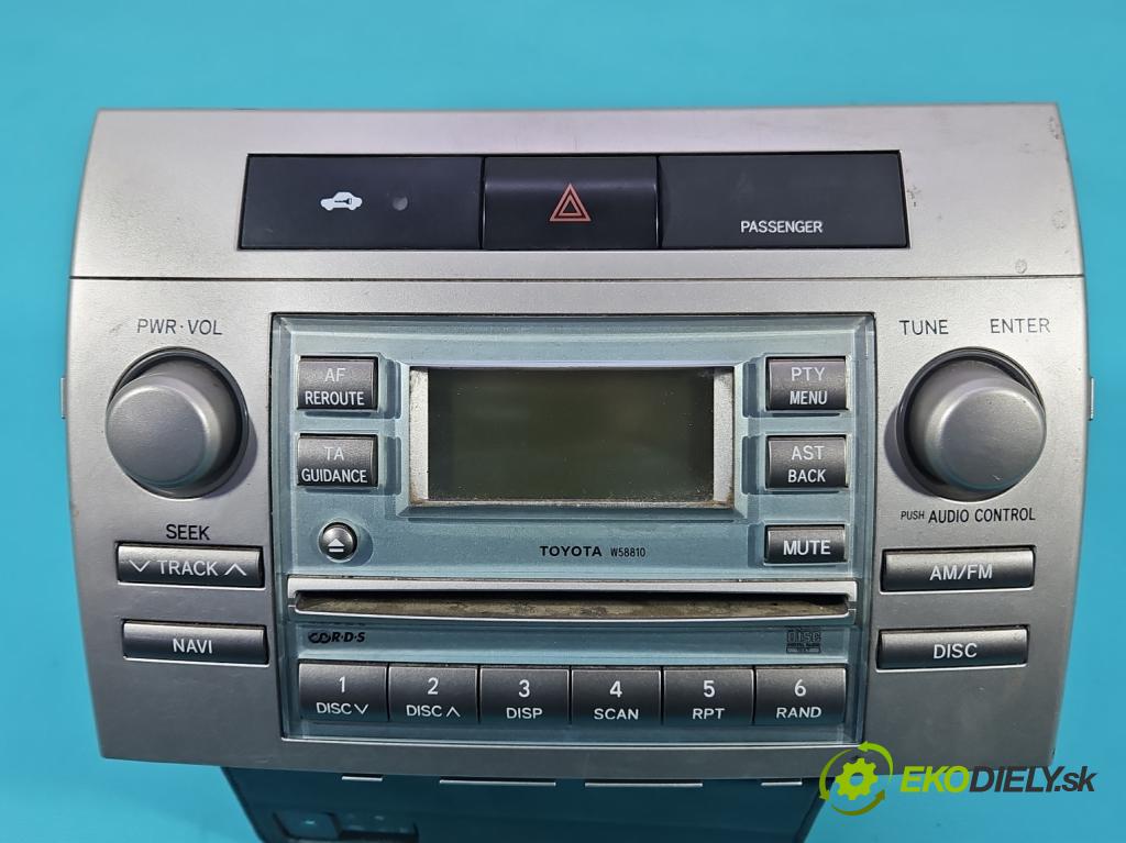 Toyota Corolla Verso II 2004-2009 1.8 vvti 129 HP manual 95 kW 1794 cm3 5- Radio originál 86120-0F010