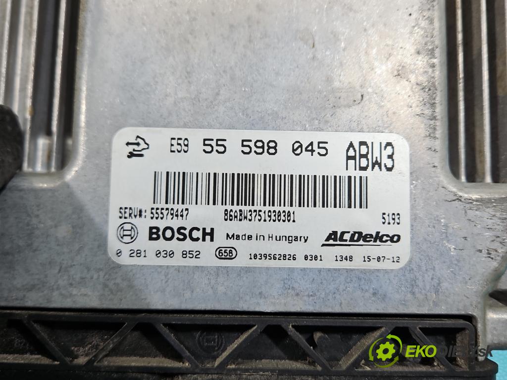 Opel Astra IV 2009-2015 2.0 cdti 165 HP automatic 121 kW 1956 cm3 5- riadiaca jednotka motora 0281030852