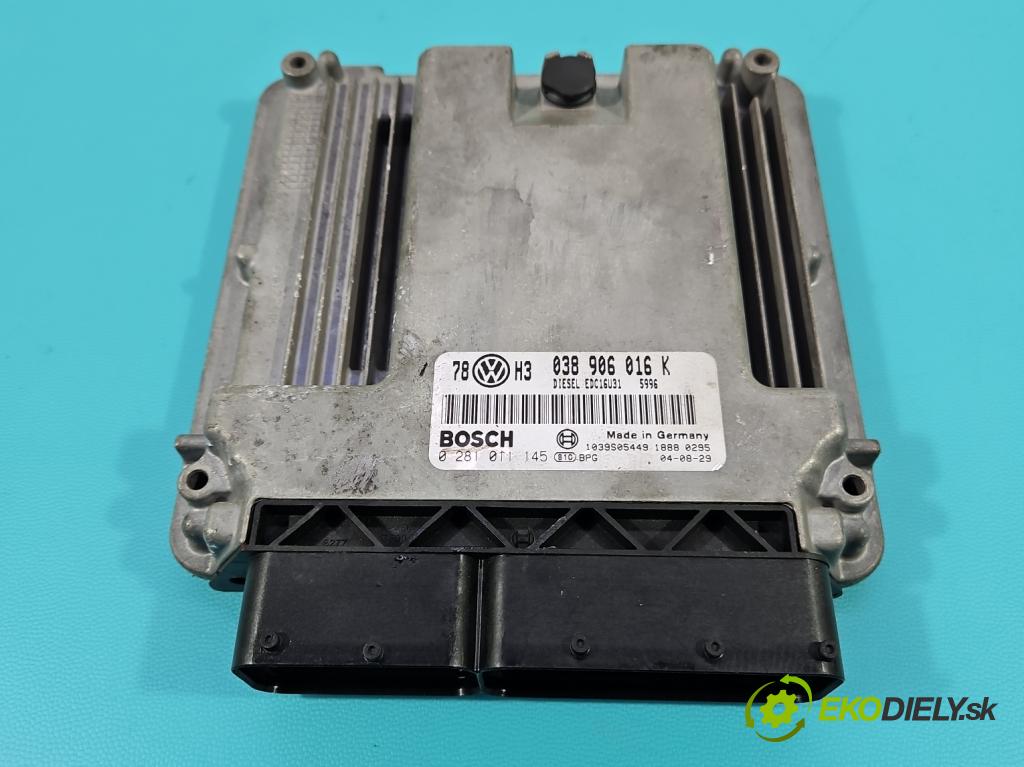 Vw Passat B5 1995-2005 2.0 tdi 136 HP manual 100 kW 1968 cm3 5- riadiaca jednotka motora 0281011145
