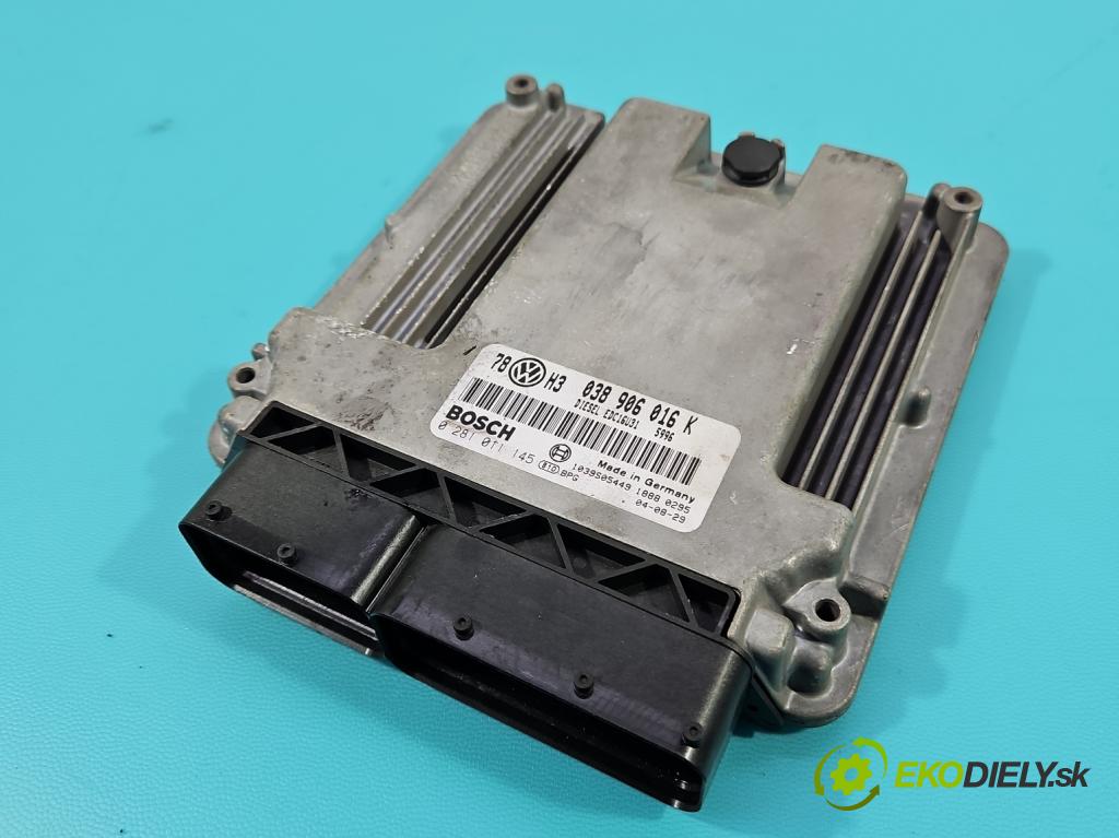 Vw Passat B5 1995-2005 2.0 tdi 136 HP manual 100 kW 1968 cm3 5- riadiaca jednotka motora 0281011145