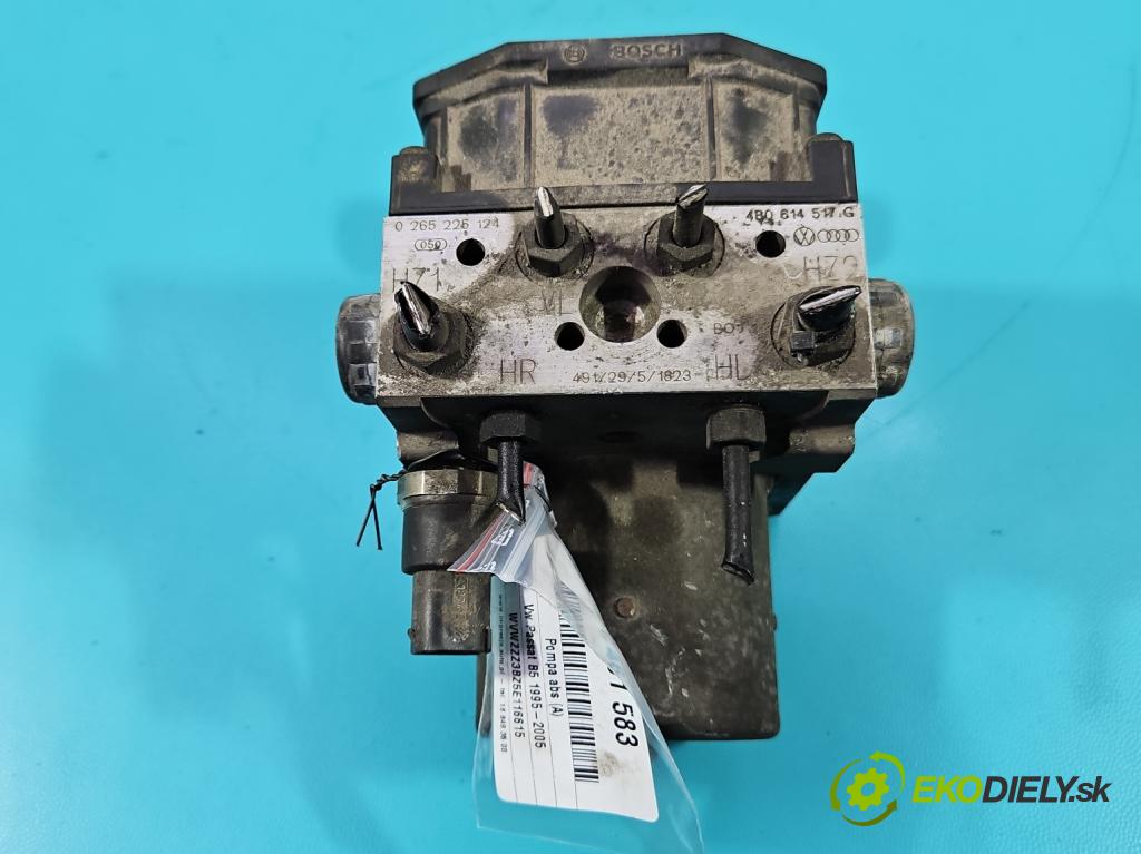 Vw Passat B5 1995-2005 2.0 tdi 136 HP manual 100 kW 1968 cm3 5- čerpadlo abs 4B0614517G (Pumpa ABS)