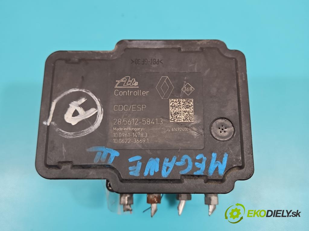 Renault Megane III 2008-2016 1.9 dci 131 HP manual 96 kW 1870 cm3 5- čerpadlo abs 476605296R (Pumpa ABS)