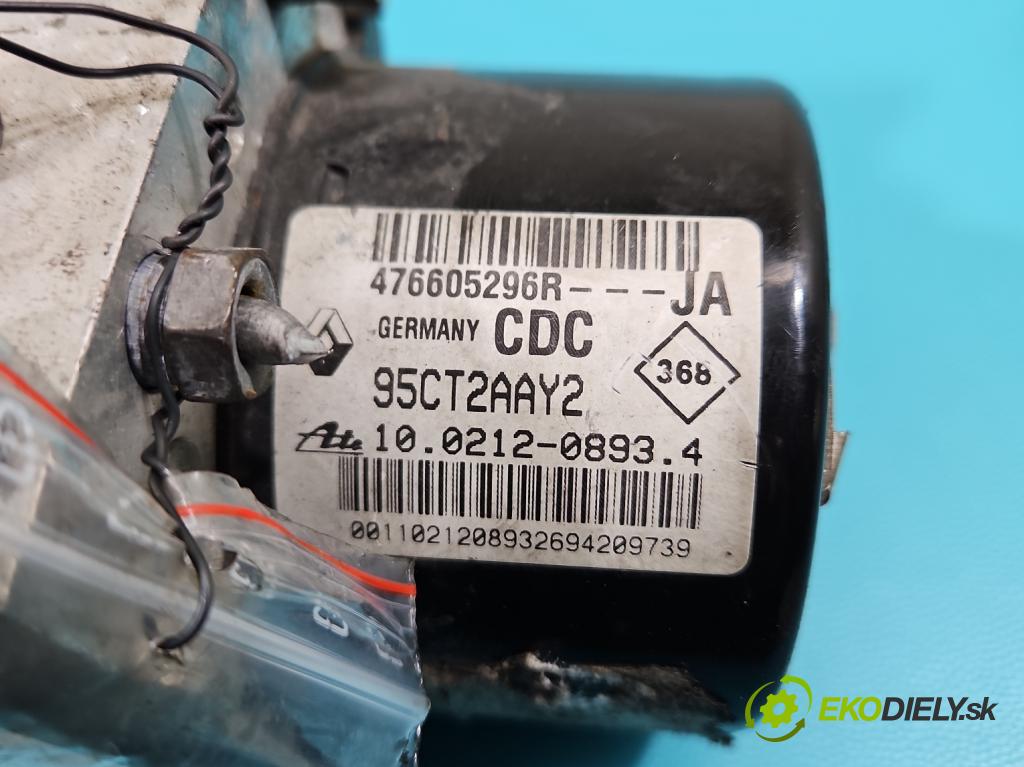 Renault Megane III 2008-2016 1.9 dci 131 HP manual 96 kW 1870 cm3 5- čerpadlo abs 476605296R (Pumpa ABS)