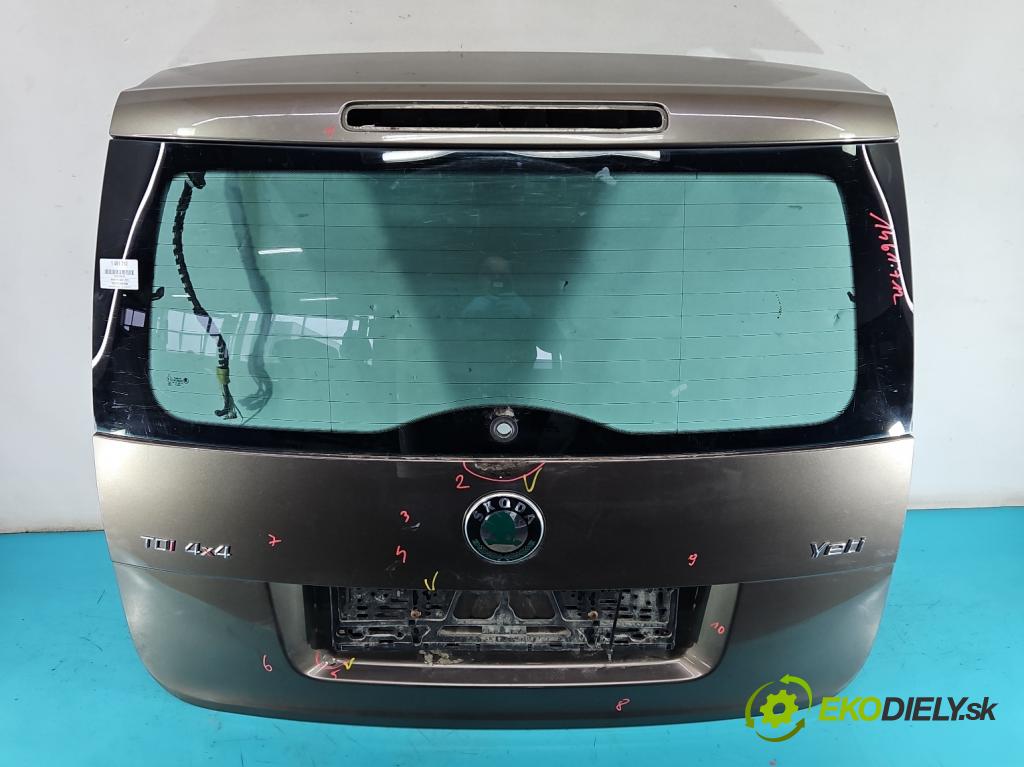 Skoda Yeti 2009-2017 2.0 tdi 140 HP manual 103 kW 1968 cm3 5- zadna kufor  (Kapota zadná (kufor))