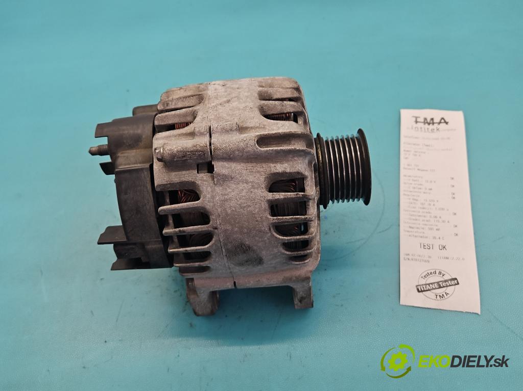 Renault Megane III 2008-2016 1.9 dci 131 HP manual 96 kW 1870 cm3 5- Alternator 8200757870A (Alternátor)