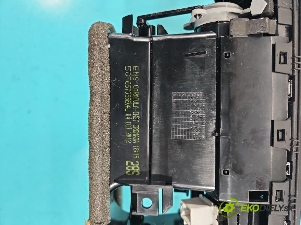 Vw Jetta VI 2010-2018 1.4 TSI 122 HP automatic 90 kW 1390 cm3 4- Mřížka: kúrenia stredová 507857059 (Mriežka kúrenia (fukár))