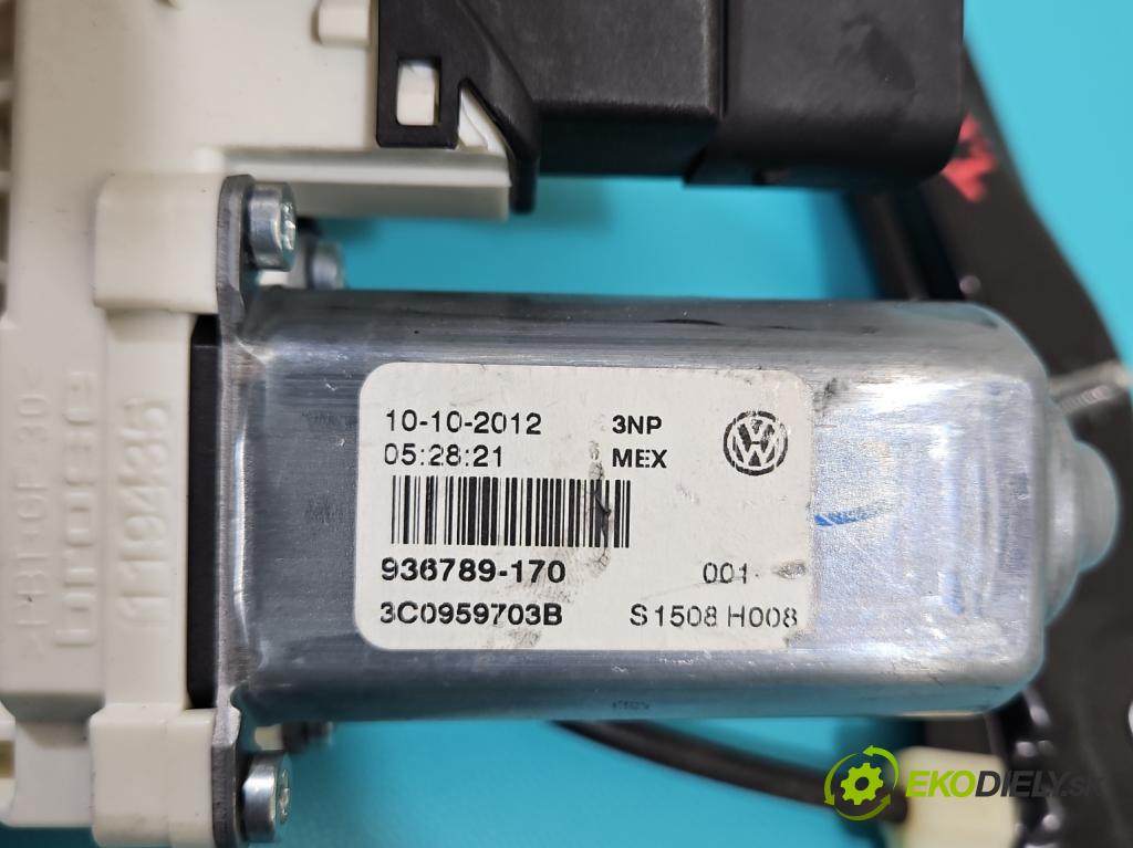 Vw Jetta VI 2010-2018 1.4 TSI 122 hp automatic 90 kW 1390 cm3 4- mechanismus stahování zadní levý 3C0959703B