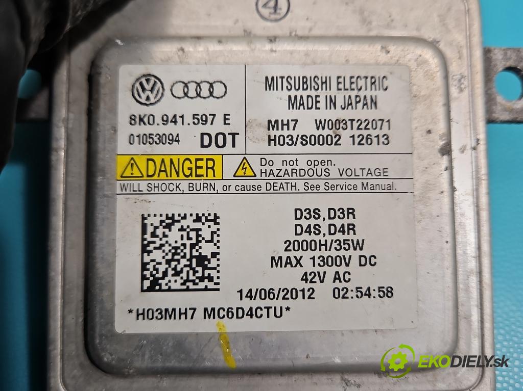 Vw Jetta VI 2010-2018 1.4 TSI 122 HP automatic 90 kW 1390 cm3 4- střídač: xenon 8K0941597E (Riadiaca jednotka xenónu)