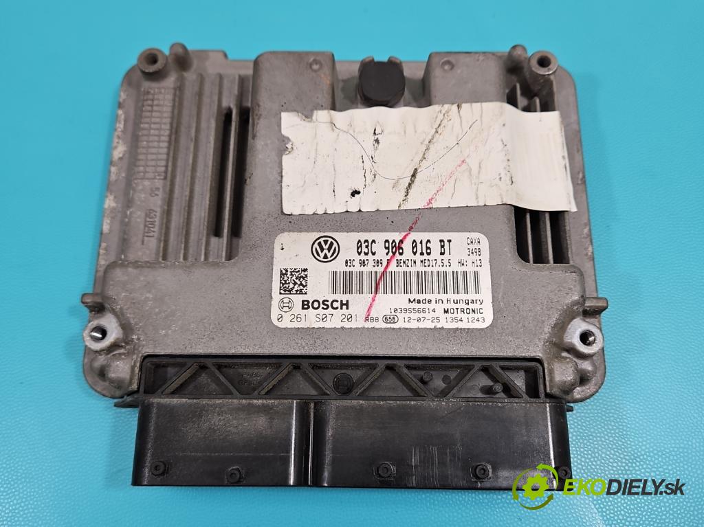 Vw Jetta VI 2010-2018 1.4 TSI 122 HP automatic 90 kW 1390 cm3 4- riadiaca jednotka motora 03C906016BT