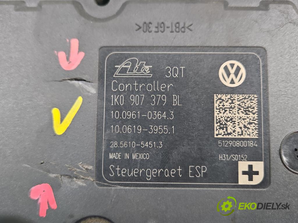 Vw Jetta VI 2010-2018 1.4 TSI 122 HP automatic 90 kW 1390 cm3 4- čerpadlo abs 1K0614517DR (Pumpa ABS)