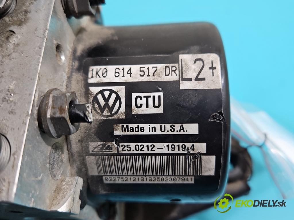 Vw Jetta VI 2010-2018 1.4 TSI 122 HP automatic 90 kW 1390 cm3 4- čerpadlo abs 1K0614517DR (Pumpa ABS)