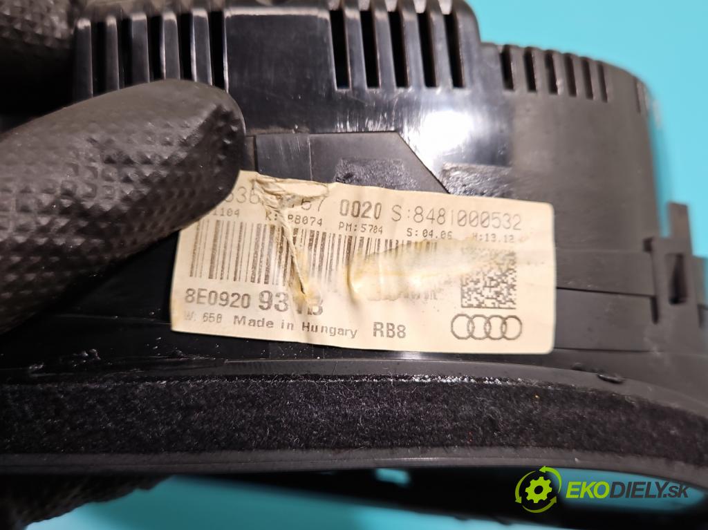 Audi A4 B7 2004-2008 1.9 tdi 116 HP manual 85 kW 1896 cm3 5- prístrojovka/ budíky 8E0920931B (Prístrojová doska)