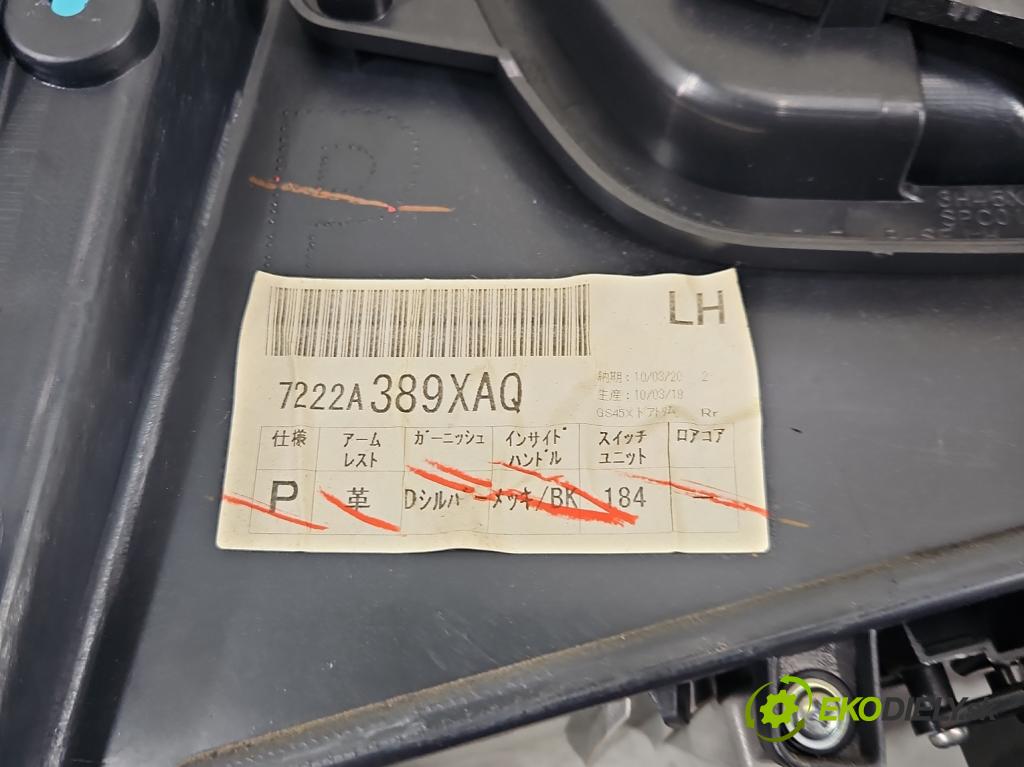 Peugeot 4007 2007-2012 2.2 hdi 156 hp automatic 115 kW 2179 cm3 5- Tapacír: dveře zadní levé 7222A389XAQ