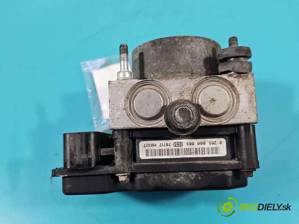 Fiat Linea 1.4 T 120 HP manual 88 kW 1368 cm3 4- čerpadlo abs 0265800663 (Pumpa ABS)