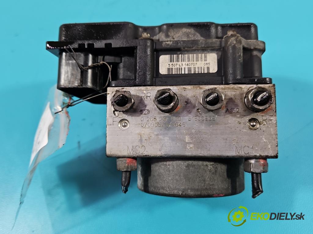 Fiat Linea 1.4 T 120 HP manual 88 kW 1368 cm3 4- čerpadlo abs 0265800663 (Pumpa ABS)