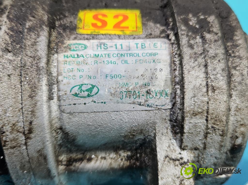 Hyundai Getz 1.1 63 HP manual 46 kW 1086 cm3 5- Kompresor: klimatizácie F500-KP1AA-04 (Kompresor klimatizácie)