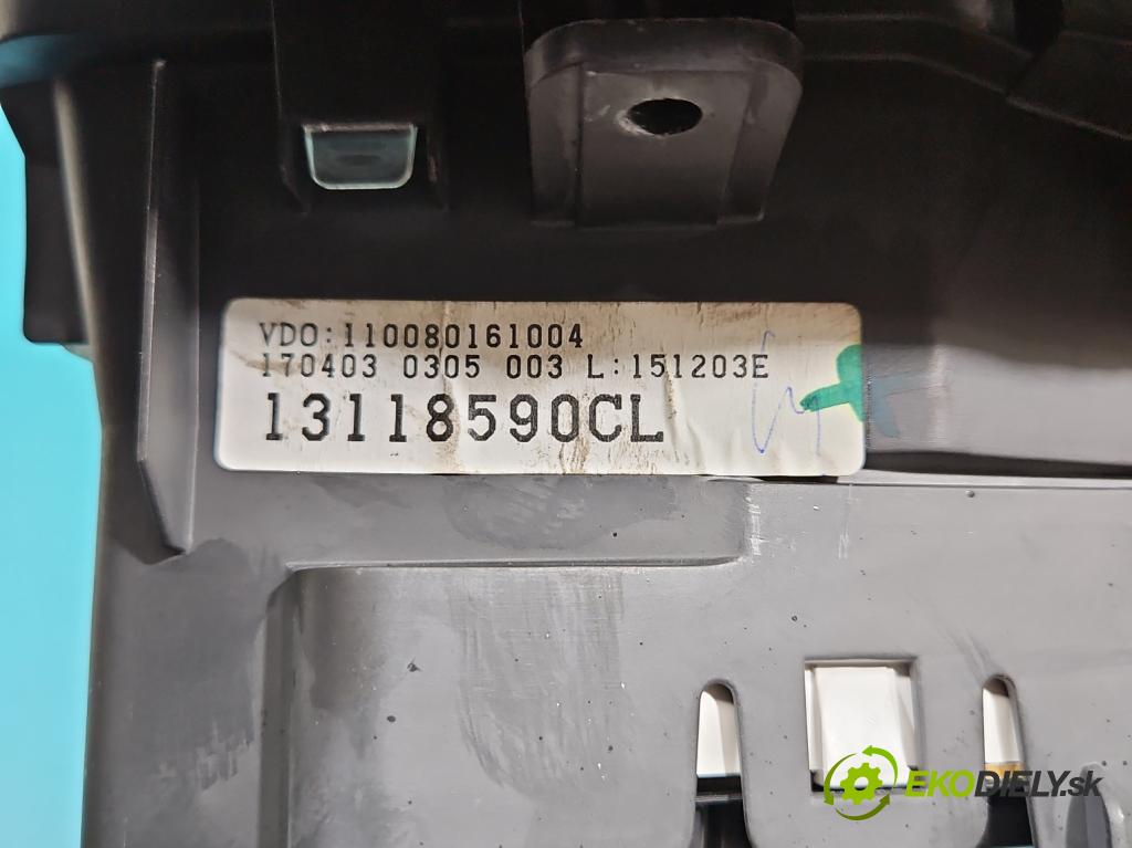 Opel Meriva A 2002-2010 1.6 16V 101 HP manual 74 kW 1598 cm3 5- riadiaca jednotka motora 12214830