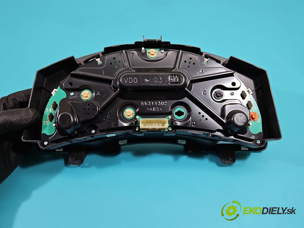 Opel Meriva A 2002-2010 1.6 16V 101 HP manual 74 kW 1598 cm3 5- riadiaca jednotka motora 12214830