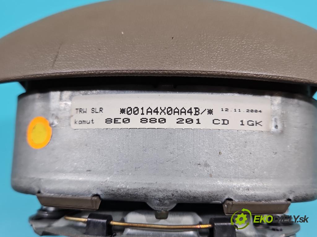 Audi A4 B7 2004-2008 1.9 tdi 116 HP manual 85 kW 1896 cm3 5- airbag vzduch: Řidiči: 8E0880201CD (Airbag)