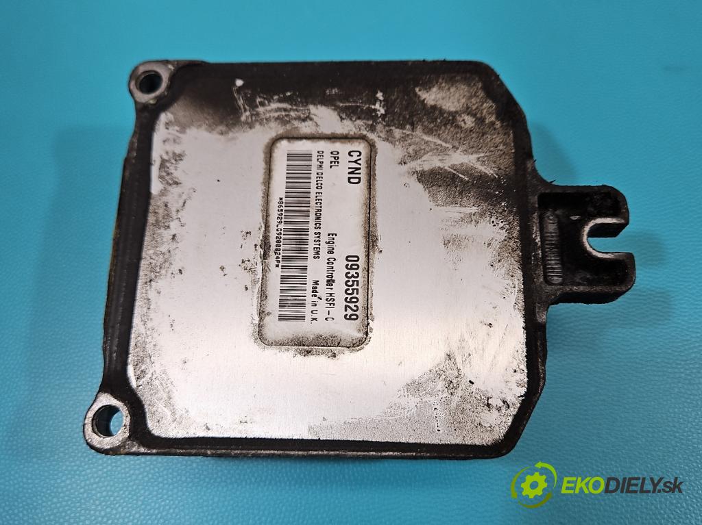 Opel Astra II 1998-2009 1.6 16V 101 HP manual 74 kW 1598 cm3 5- riadiaca jednotka motora 09355929