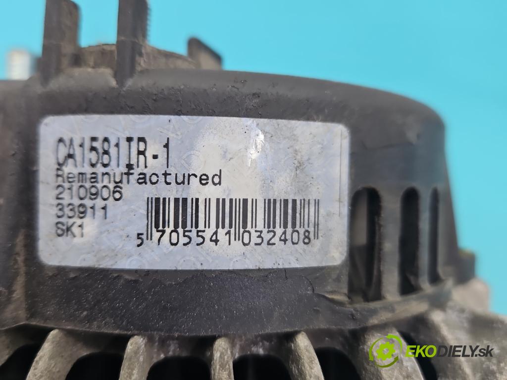 Opel Astra II 1998-2009 1.6 16V 101 HP manual 74 kW 1598 cm3 5- Alternator  (Alternátor)