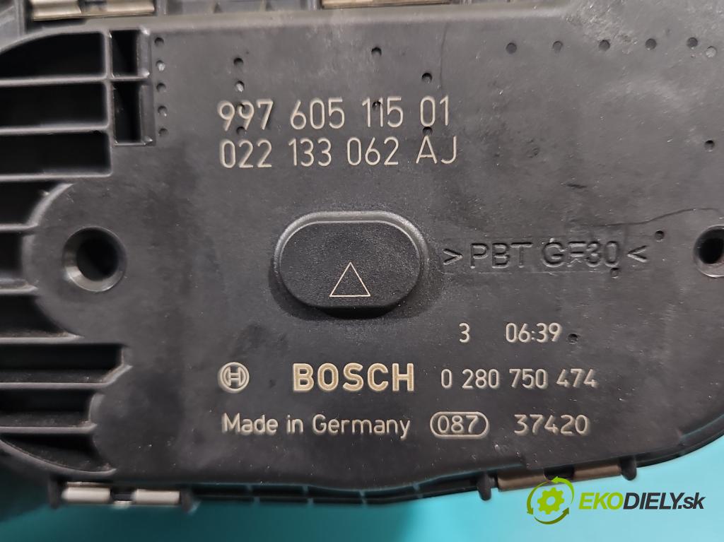 Porsche Cayenne I 2002-2010 3.6 V6 manual 213 kW 3598 cm3 5- klapka 0280750474 (Škrtiaca klapka)