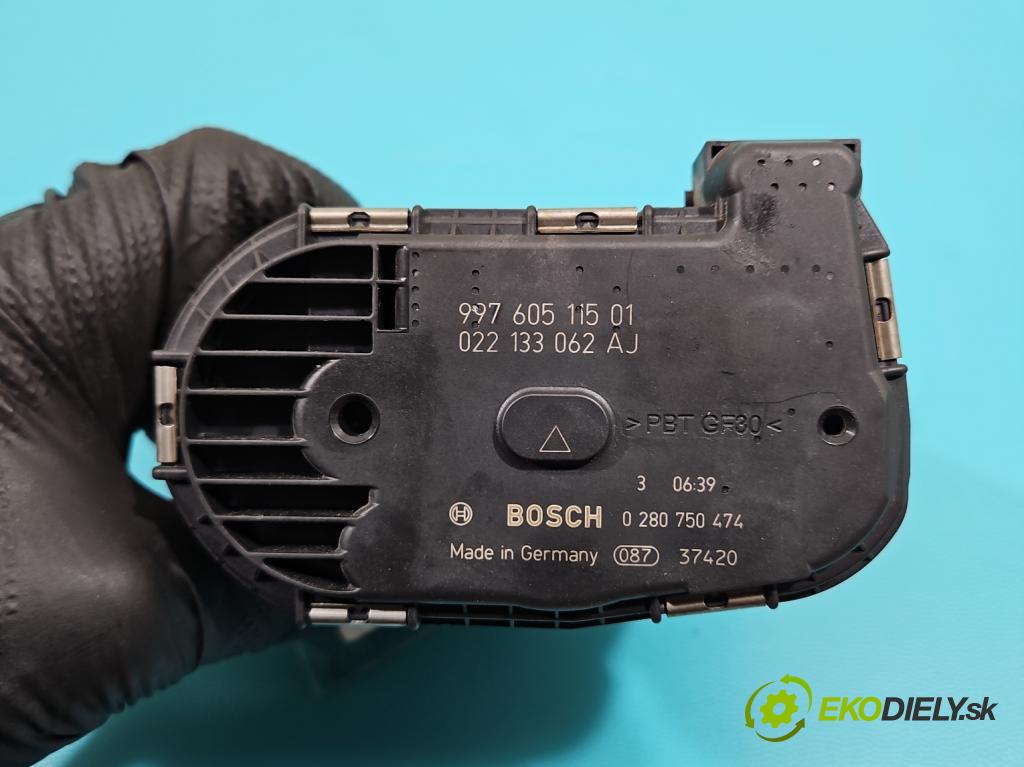 Porsche Cayenne I 2002-2010 3.6 V6 manual 213 kW 3598 cm3 5- klapka 0280750474 (Škrtiaca klapka)