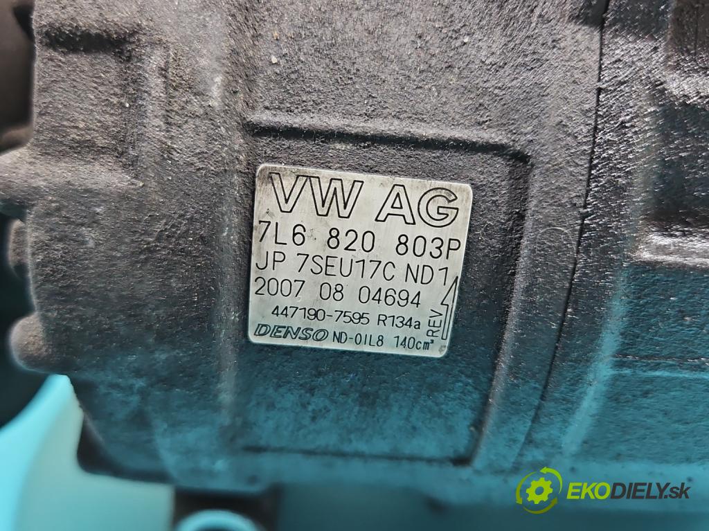 Porsche Cayenne I 2002-2010 3.6 V6 manual 213 kW 3598 cm3 5- Kompresor: klimatizácie 7L6820803P (Kompresor klimatizácie)