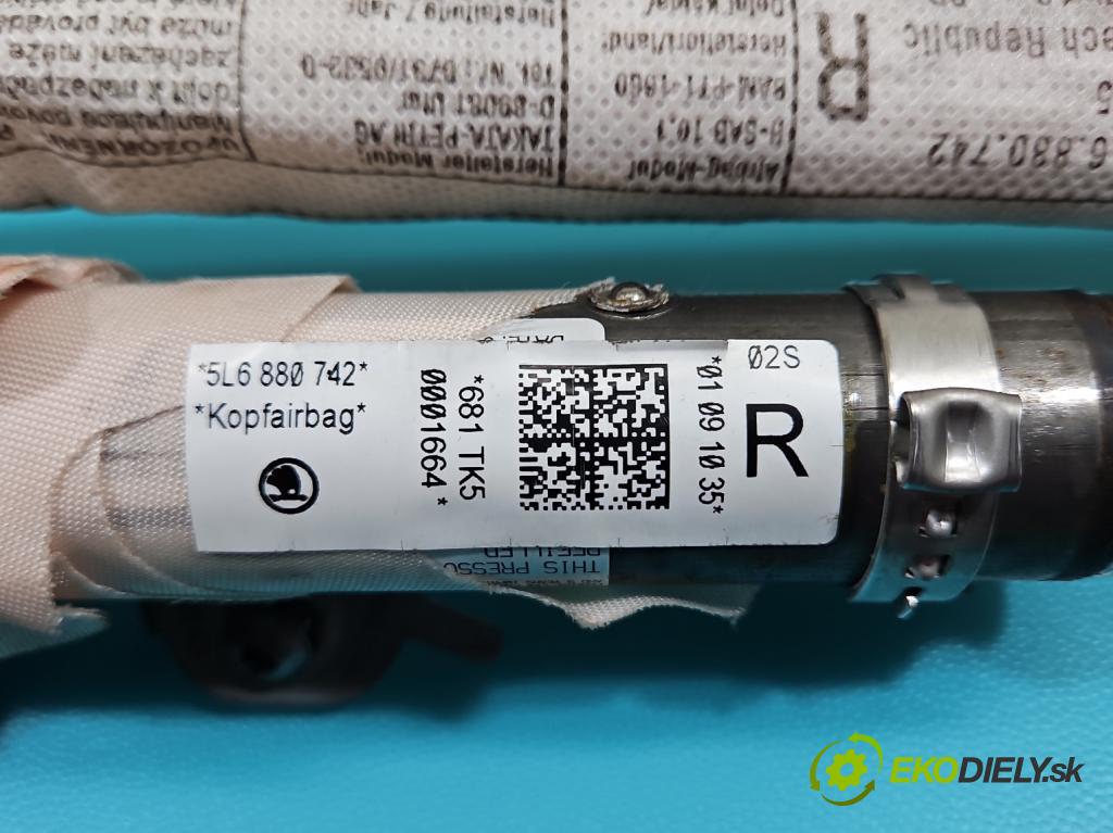 Skoda Yeti 2009-2017 2.0 tdi 140 HP manual 103 kW 1968 cm3 5- clona pravé 5L6880742