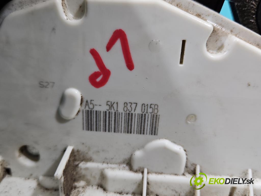 Skoda Yeti 2009-2017 2.0 tdi 140 hp manual 103 kW 1968 cm3 5- zámek přední levý 5K1837015B