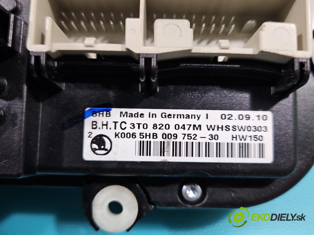 Skoda Yeti 2009-2017 2.0 tdi 140 HP manual 103 kW 1968 cm3 5- panel kúrenia 3T0820047M