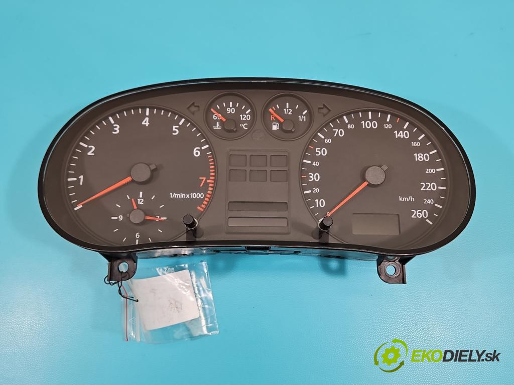 Audi A3 8L 1996-2003 1.6 SR 101 HP automatic 74 kW 1595 cm3 3- prístrojovka/ budíky 8L0919860C (Prístrojová doska)