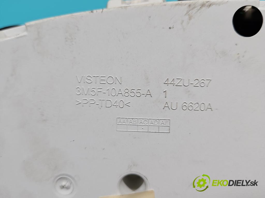 Ford Focus Mk2 2004-2011 1.6 16V 101 HP manual 74 kW 1596 cm3 5- prístrojovka/ budíky 4M57-10849-AM (Prístrojová doska)