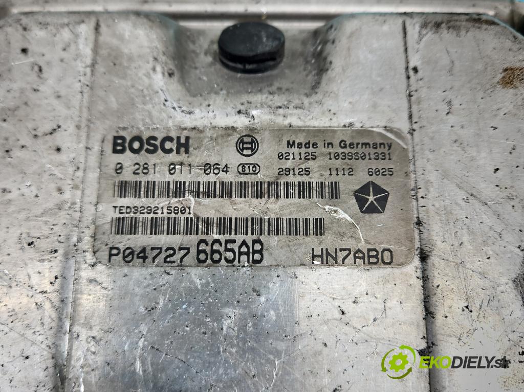 Chrysler Voyager IV 2000-2007 2.5 crd: 143 HP manual 105 kW 2499 cm3 5- riadiaca jednotka motora 0281011064