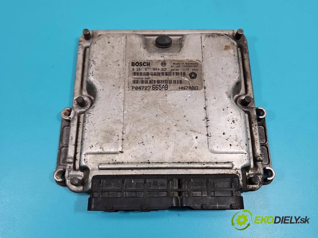 Chrysler Voyager IV 2000-2007 2.5 crd: 143 HP manual 105 kW 2499 cm3 5- riadiaca jednotka motora 0281011064