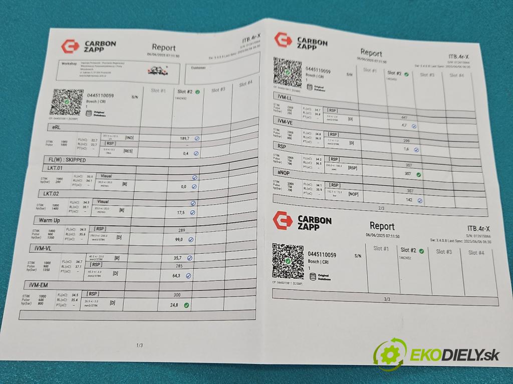 Chrysler Voyager IV 2000-2007 2.5 crd: 143 HP manual 105 kW 2499 cm3 5- vstrek 0445110059 (Vstrekovač paliva)